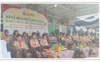 Semarak Hari Pramuka ke-65, Ketua Bawaslu Kota Pagar Alam Hadiri Apel Besar