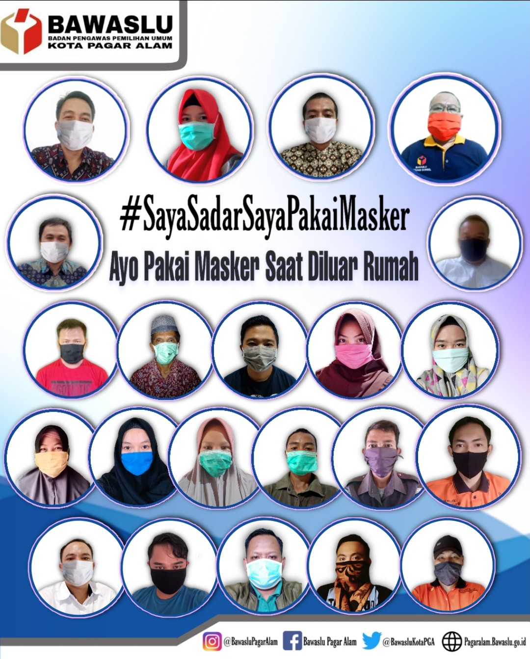 Ayo Pakai Masker Saat Diuar Rumah