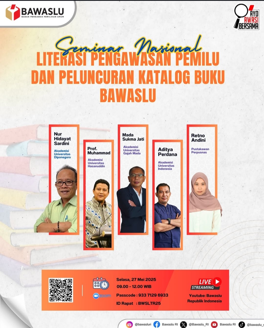 Bawaslu Gelar Seminar Literasi Pengawas Pemilu