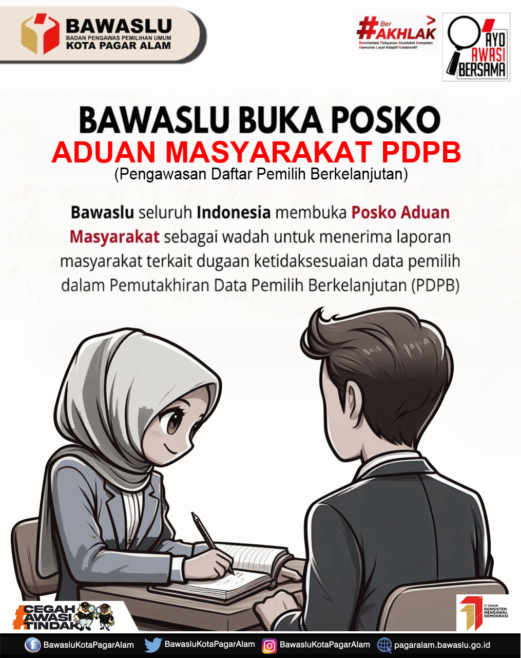 Posko Aduan Masyarakat PDPB (Pengawasan Daftar Pemilih Berkelanjutan)