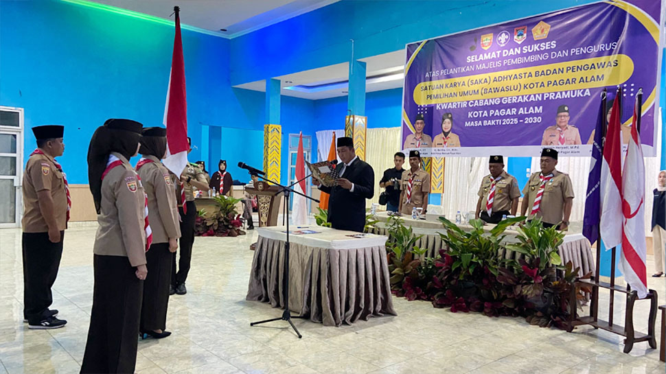 Pelantikan Saka Adyatsa dan Penandatanganan MoU di Kota Pagar Alam, 