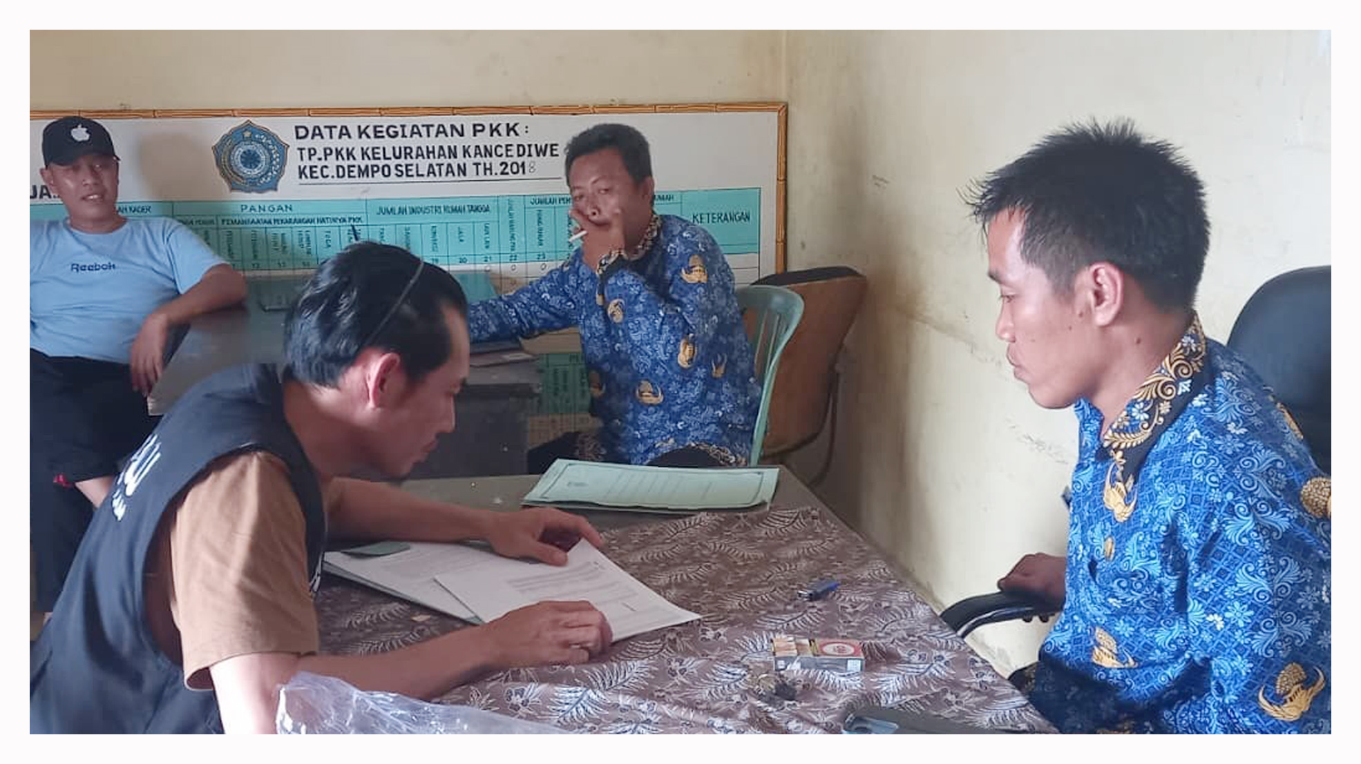 Pengawasan Uji Petik PDPB Pindah Domisili dan Meninggal Dunia di Kelurahan Kance Diwe Kecamatan Dempo Selatan