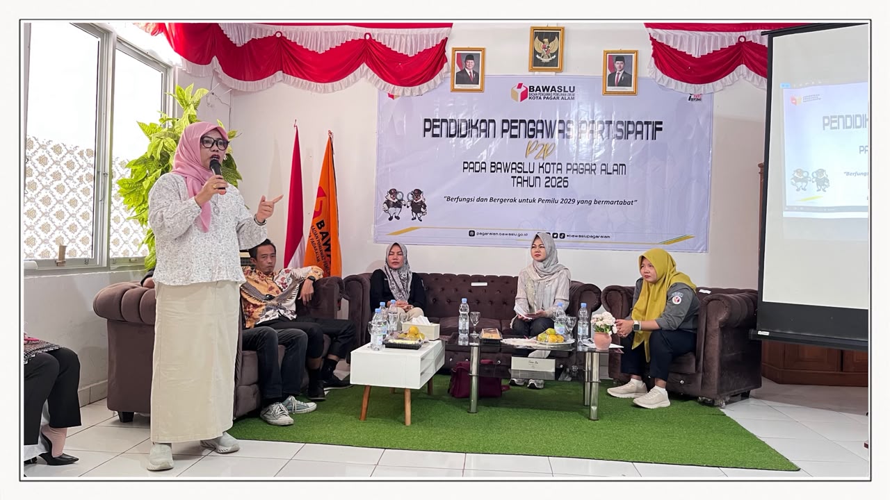 Dra. Massuryati, M.Si Hadiri Pendidikan Pengawas Partisipatif Bawaslu Kota Pagar Alam Tahun 2026