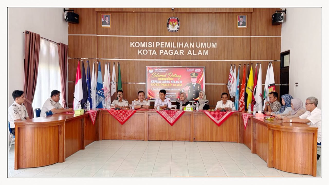 Perkuat Koordinasi, Bawaslu, Lapas dan KPU Kota Pagar Alam Bangun Komitmen Bersama
