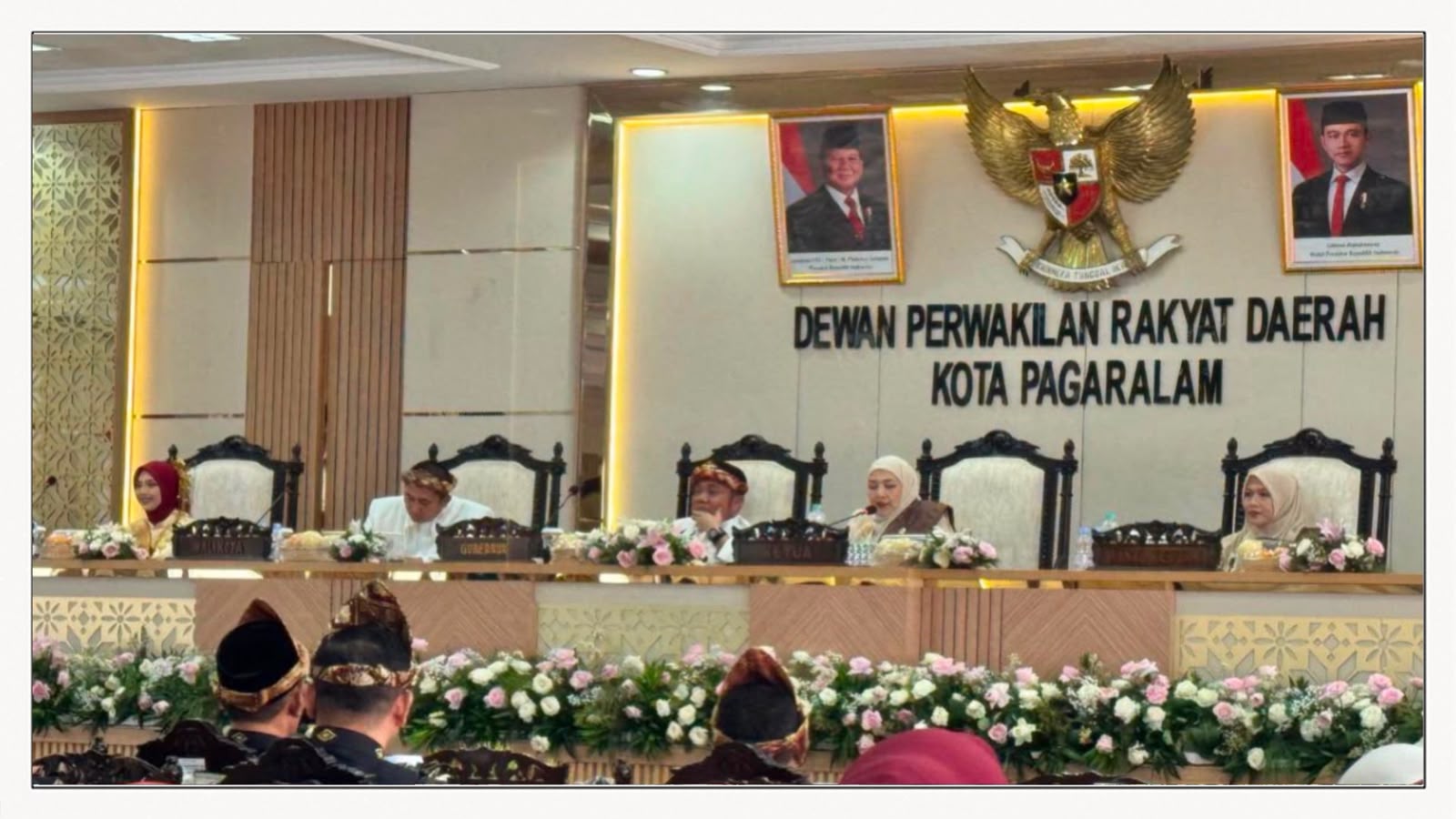 Nurweni dan Chlara Febriana Hadiri Rapat Paripurna HUT Kota Pagar Alam ke-25