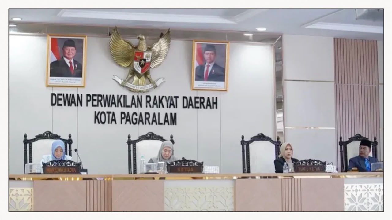 Suyanto Hadiri Rapat Paripurna DPRD Kota Pagar Alam Bahas Raperda LPP APBD 2025