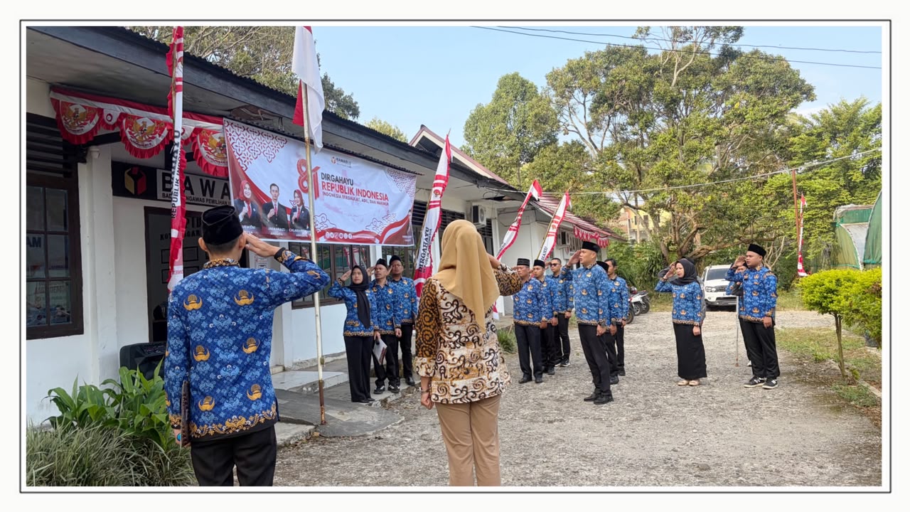 Semangat Kemerdekaan, Bawaslu Kota Pagar Alam Teguhkan Komitmen Kawal Demokrasi Berintegritas