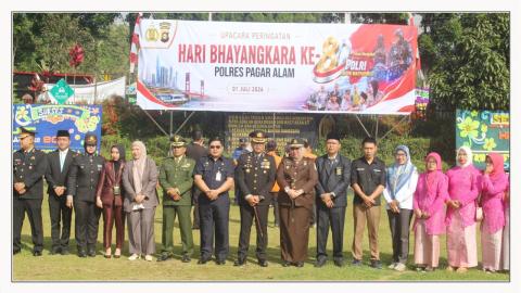 Ketua Bawaslu Kota Pagar Alam Hadiri Upacara Hari Bhayangkara ke-80, Perkuat Sinergi Menjaga Kondusivitas Daerah