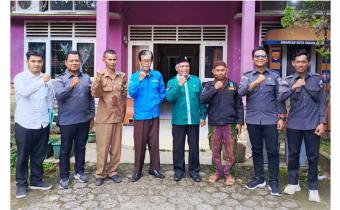 Staf pelaksana Bawaslu Kota Pagar Alam, lakukan koordinasi terkait saka Adyasta di Kwarcab Pramuka Kota Pagar Alam.