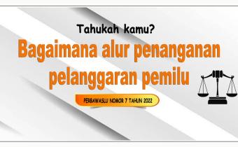 Perbawaslu Nomor 7 Tahun 2022 mengatur penanganan temuan dan laporan pelanggaran pemilihan umum oleh badan pengawas pemilu di berbagai tingkat.
