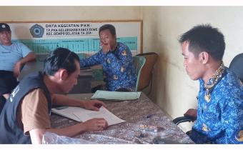 Pengawasan Uji Petik PDPB Pindah Domisili dan Meninggal Dunia di Kelurahan Kance Diwe Kecamatan Dempo Selatan