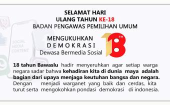 Bawaslu Genap 18 Tahun: Perjalanan Panjang Pengawas Demokrasi yang Mengukir Sejarah Bangsa
