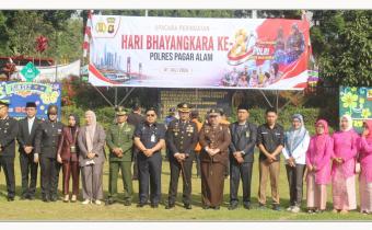 Ketua Bawaslu Kota Pagar Alam Hadiri Upacara Hari Bhayangkara ke-80, Perkuat Sinergi Menjaga Kondusivitas Daerah